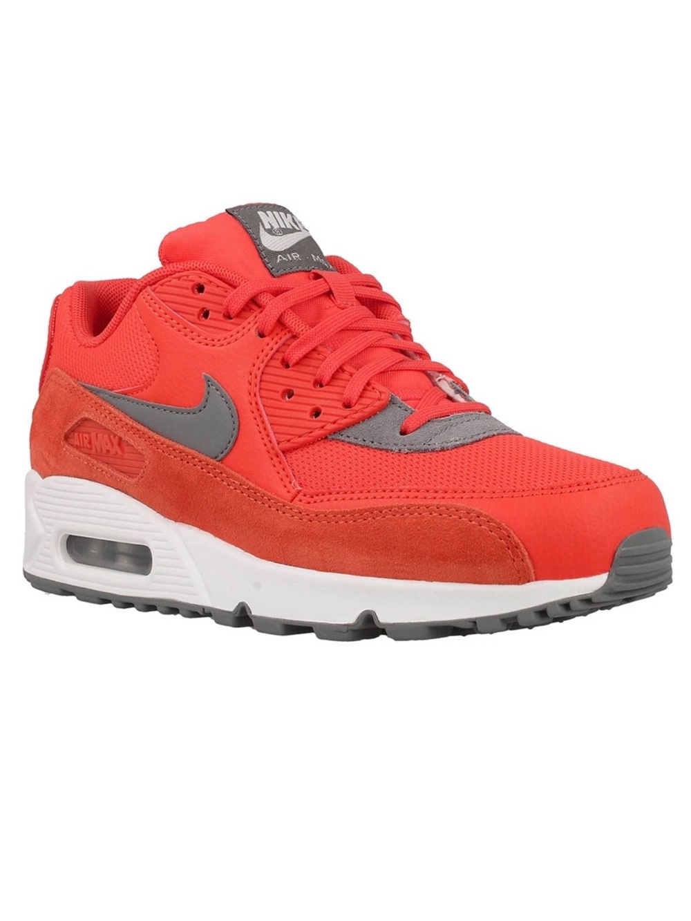 Nike Women’s Air Max 90 Orange/Cool Gray-White Sneaker - Size 7